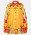 CAMILLA FLORAL SILK SHIRT