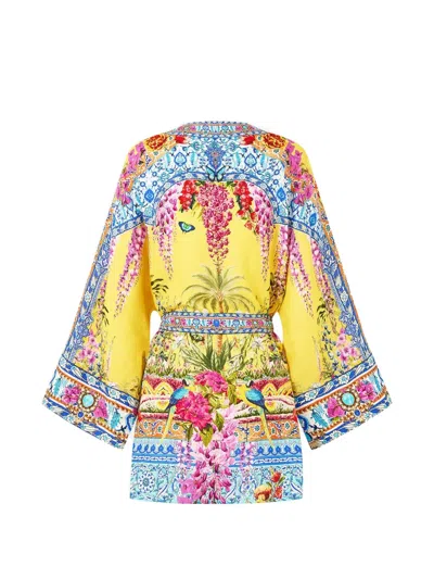 Camilla Floral-print Tie Cover-up In Multi