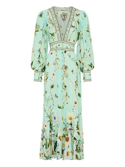 Camilla Freefall Maxi Dress In Green