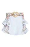 Camilla Frilled Shorts In Multi