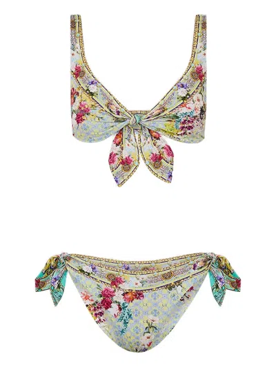 Camilla Gardens Of Queluz Bikini Set In Gray