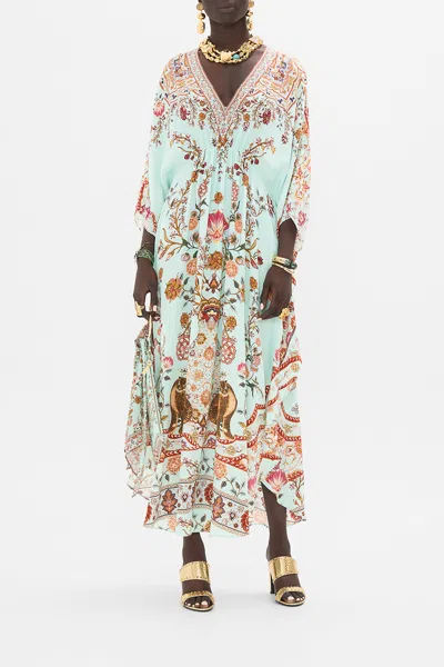 Camilla Gathered Waist Kaftan Weaving Worlds In Multi