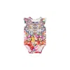 Camilla Girls Pink Frill Bodysuit In Pink