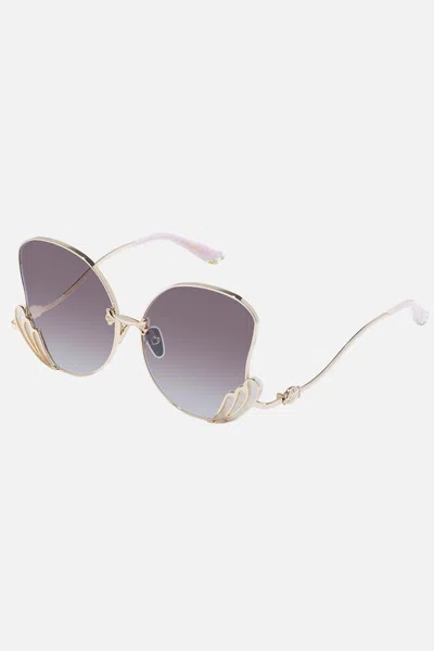 Camilla Goddess Energy Sunglasses Ivory Marble