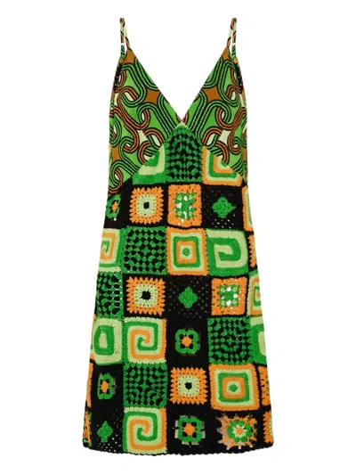 Camilla Good Vibes Generation Mini Dress In Green
