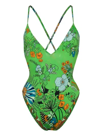 Camilla Good Vibes Generation Swimsuit In Green