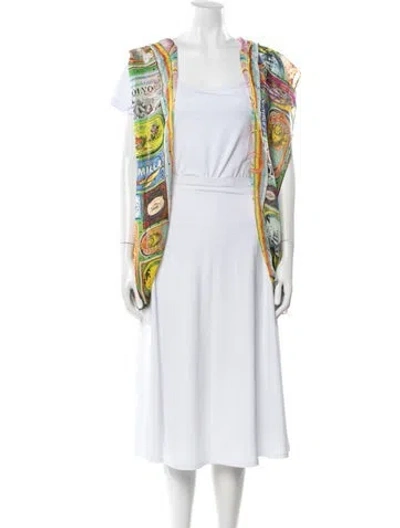 Pre-owned Camilla Graphic Print Cover-up In Multi