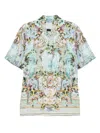 Camilla Graphic-print Shirt In Blue