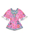 Camilla Graphic-print Short-sleeve Playsuit