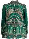 Camilla Graphic-print Silk Blouse In Multicolour