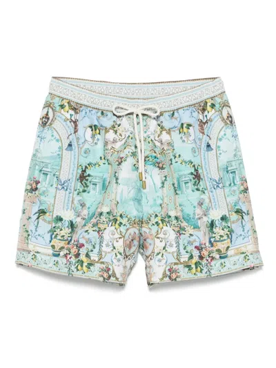 Camilla Graphic-print Swim Shorts In Multi