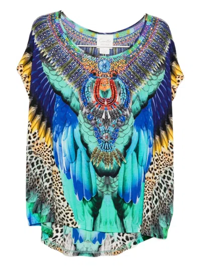 Camilla Loose Fit Tee Jungle Flight In Multi