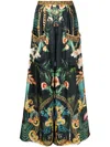 Camilla Graphic-print Wide-leg Trousers In Multicolour