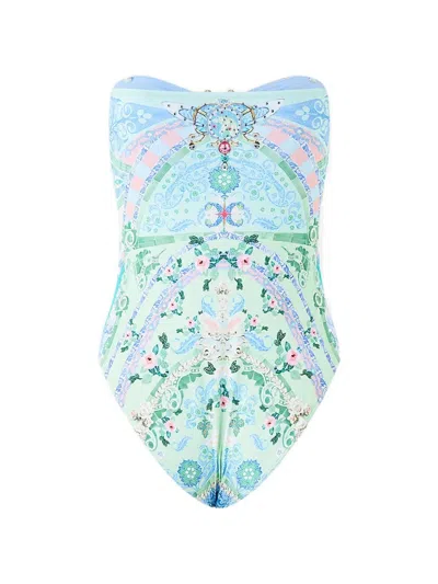 Camilla Graphic-print Swimsuit In Blue