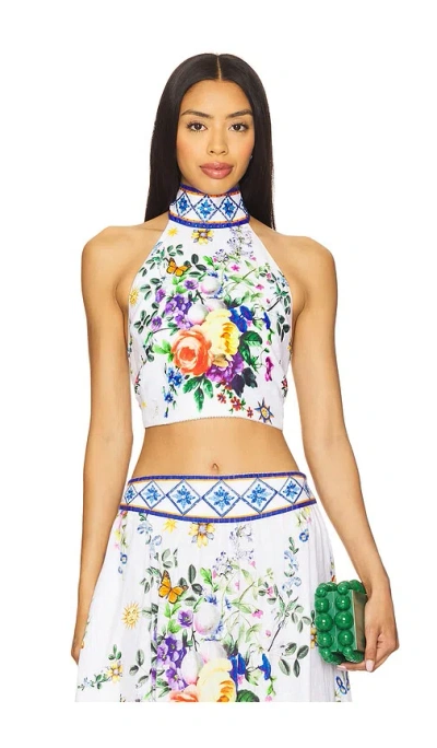 Camilla Halter Tie Back Top