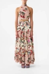 Camilla Halter Tie Back Top Notes From The Road In Multi