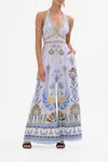 Camilla Halterneck Jumpsuit With Tie Neck Under Scarab Skies