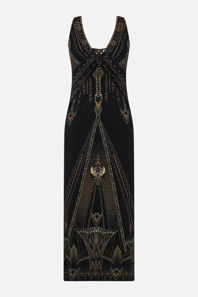 Camilla Hardware Detail Tank Dress Call Me Cleopatra In Black