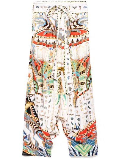 Camilla Harem Trousers In White