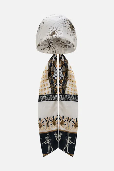 Camilla Headscarf With Long Ties Goddess Energy In Brown