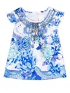 Camilla Heart Of A Dragon Dress Set In Blue