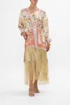 Camilla High Low Hem Layer With Cuff In Honour Of Heirlooms