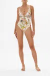 Camilla High Tri One Piece With Front Trim Egyptian Rose