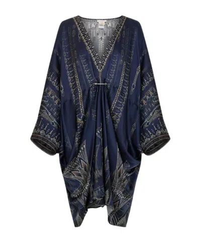 CAMILLA HOLLOW V-NECK DRESS