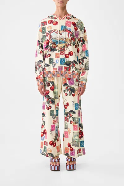 Camilla Hoodie With Side Pockets Notes From The Road In White