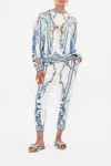 Camilla Hoodie With Side Pockets Season Of The Siren In Blue/