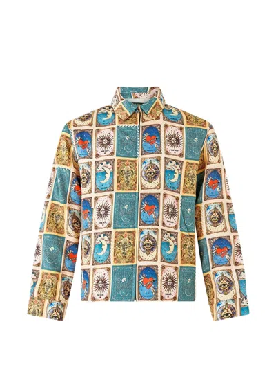 Camilla House Of Horoscopes Patchwork Jacket In Multi