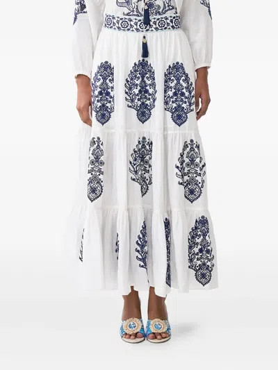 Camilla Isnik Lullaby A-line Skirt In White