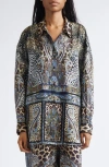 Camilla Istanbul Animalia Oversize Shirt In Multi