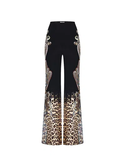 Camilla Istanbul Animalia Printed Trousers In Black