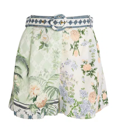 CAMILLA JARDIM PARTY BELTED SHORTS