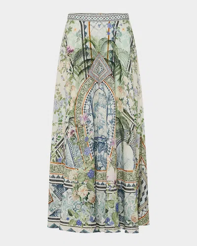 CAMILLA JARDIM PARTY MAXI CIRCLE SKIRT
