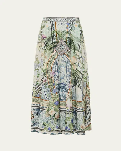 CAMILLA JARDIM PARTY MAXI CIRCLE SKIRT