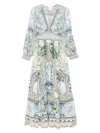 Camilla Jardim Party Button-front Dress With Shaped Waistband