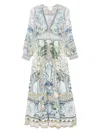 Camilla Jardim Party Button-front Dress With Shaped Waistband
