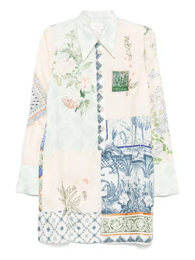 Camilla Jardim Party-print Shirt Dress