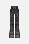 Camilla Jersey Flare Pant With All Over Hotfix The Egypt Effect