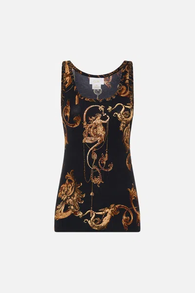 Camilla Jersey Scoop Neck Tank Top Era Of Empires In Black