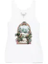 Camilla Jersey Scoop-neck Tank Top In Neutrals