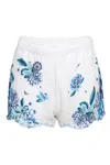 Camilla Jersey Short With Elastic Waist In Blue
