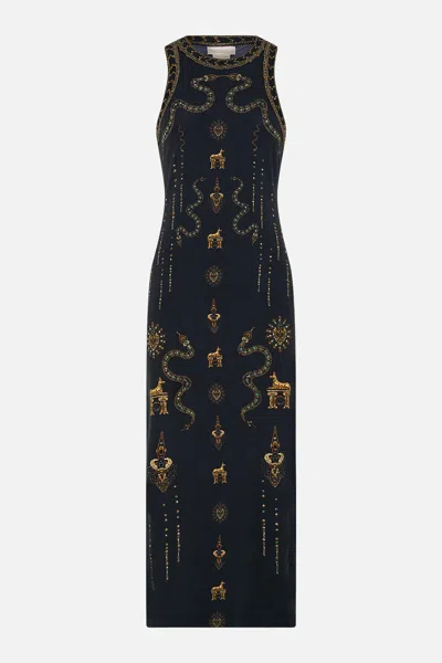 Camilla Jersey Tank Dress Call Me Cleopatra In Black