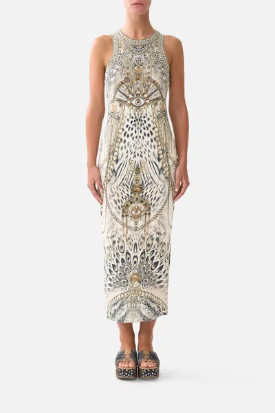 Camilla Jersey Tank Dress Lady Lionheart In White