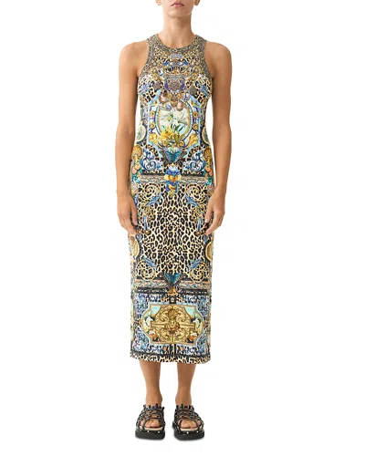 Camilla Jersey Tank Dress In Multi