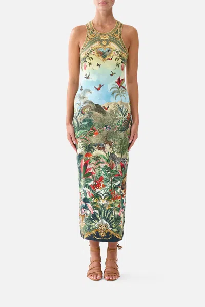 Camilla Jersey Tank Dress Wanderlust Empire In Multi