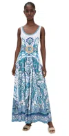 Camilla Jersey Tank Dress With Contrast Skirt Isnik Lullaby In Multi