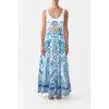 Camilla Jersey Tank Dress With Contrast Skirt Isnik Lullaby In Multi
